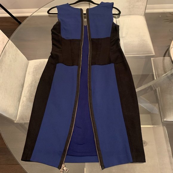 BCBG Max Azria Fitted Sheath Dress with 2 Way Back Zipper - Size 4 - Picture 10 of 11